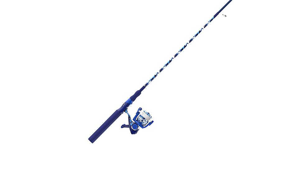 Zebco Splash Spinning Reel and Rod Combo, 6ft 2-PC Fiberglass Rod, Medium-Light, Moderate, SZ 20 Reel, 5.2-1 Ratio, 2-Bearings, All Metal Gears, Tidepool Blue, SPLTPB20602ML.NS4