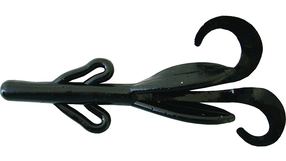 Zoom Baby Brush Hog Creature Bait, 12, 4in, Black, 042038-SP