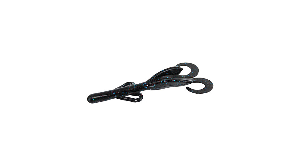 Zoom Baby Brush Hog Creature Bait, 12 Pack, 4in, Blueberry Red, 042331X