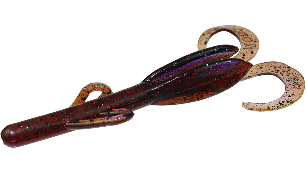 Zoom Baby Brush Hog Creature Bait, 12 Pack, 4in, Camo, 042154X