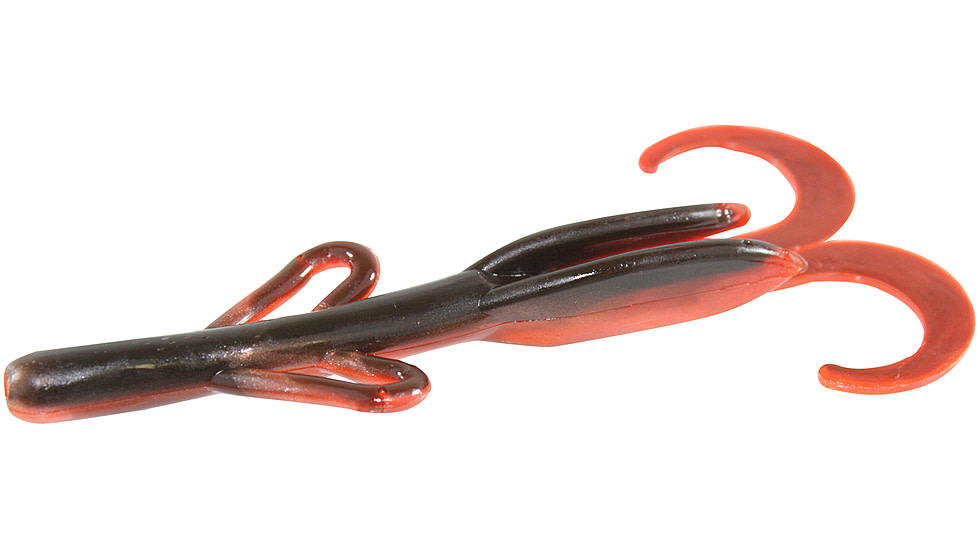 Zoom Baby Brush Hog Creature Bait, 12 Pack, 4in, Crawdad, 042092X