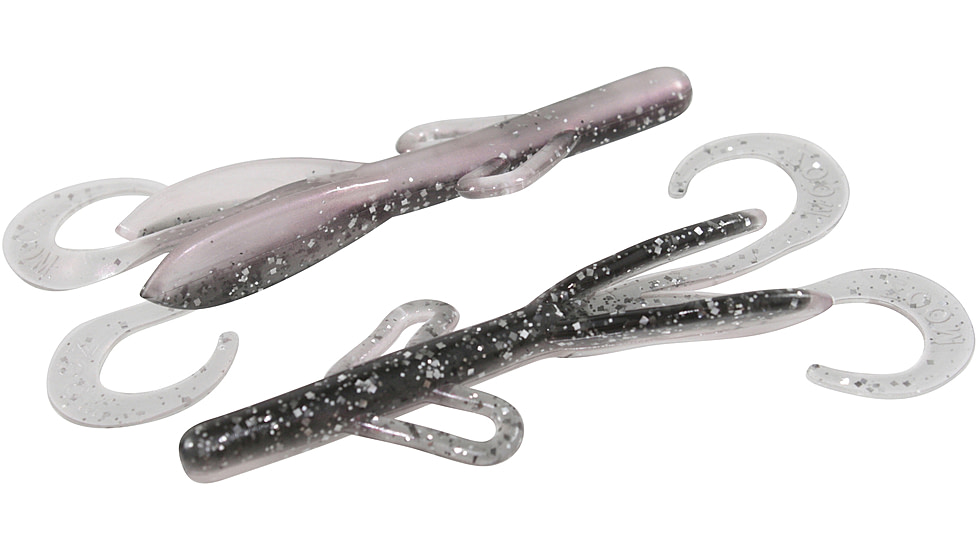 Zoom Baby Brush Hog Creature Bait, 12 Pack, 4in, Dasol Pirami Pearl, 042359X
