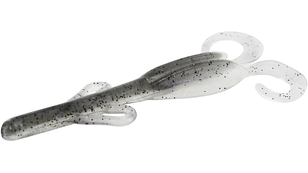 Zoom Baby Brush Hog Creature Bait, 12 Pack, 4in, Electric Shad, 042350X