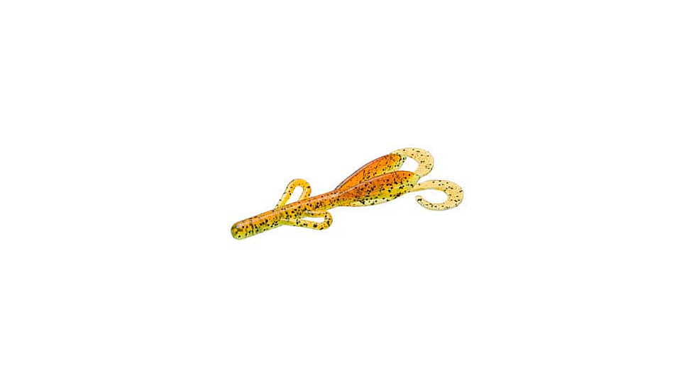Zoom Baby Brush Hog Creature Bait, 12 Pack, 4in, Grasshopper, 042155X
