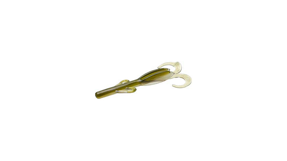 Zoom Baby Brush Hog Creature Bait, 12 Pack, 4in, Green Weenie, 042287X