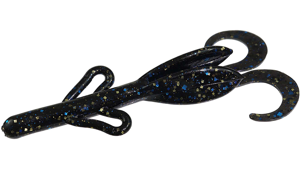Zoom Baby Brush Hog Creature Bait, 12 Pack, 4in, Late Nite Gold, 042393X