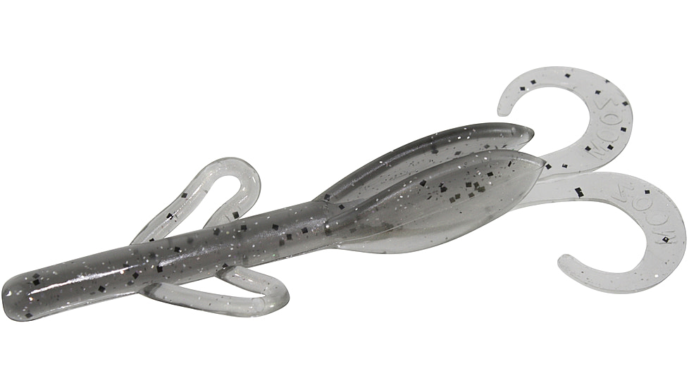 Zoom Baby Brush Hog Creature Bait, 12 Pack, 4in, Lightning Shad, 042282X