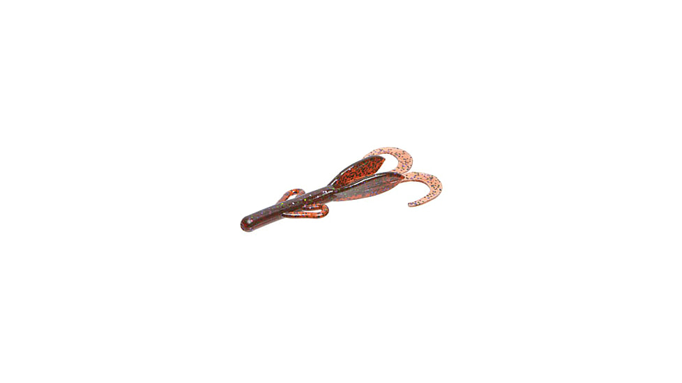 Zoom Baby Brush Hog Creature Bait, 12 Pack, 4in, Scuppernong Candy, 042326X