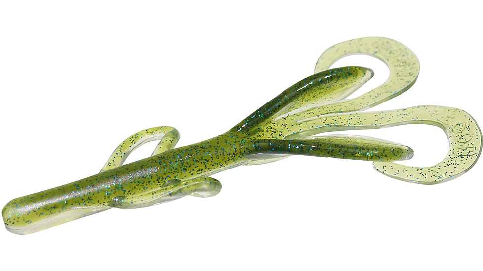 Zoom Baby Brush Hog Creature Bait, 12 Pack, 4in, Smallmouth Magic, 042437X