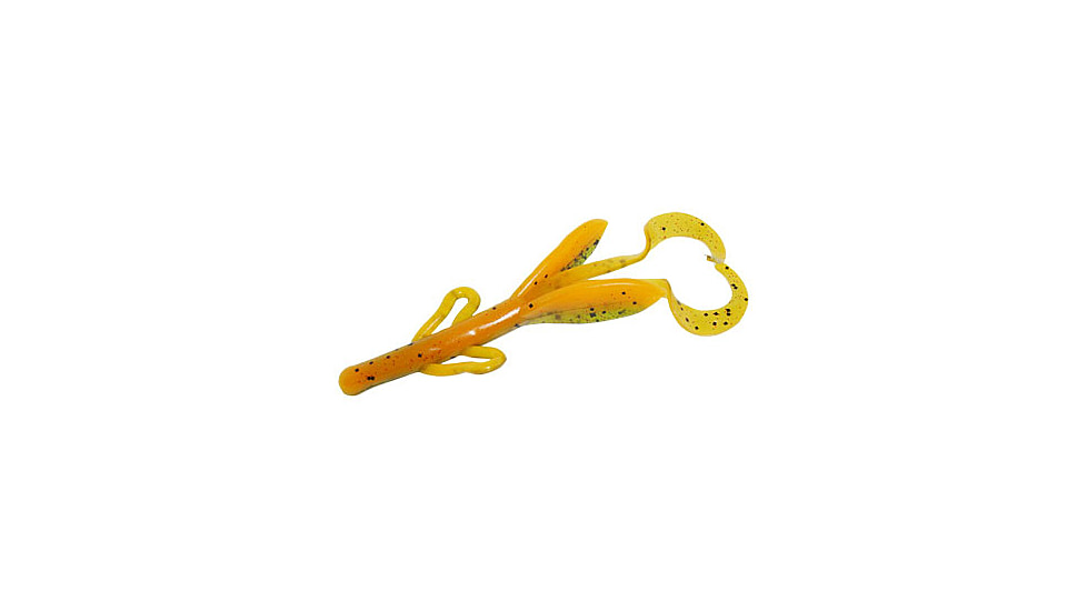 Zoom Baby Brush Hog Creature Bait, 12 Pack, 4in, Watermelon Spice, 042252X