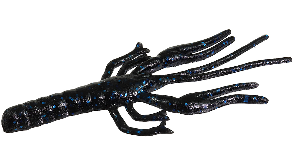 Zoom Big Critter Craw, 10 Pack, 5in, Black/Blue, 039072X
