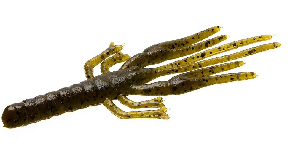 Zoom Big Critter Craw, 10 Pack, 5in, Green Pumpkin, 39025