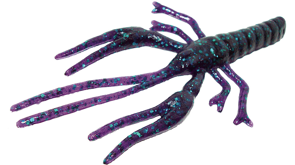 Zoom Big Critter Craw, 10 Pack, 5in, Junebug, 039005X