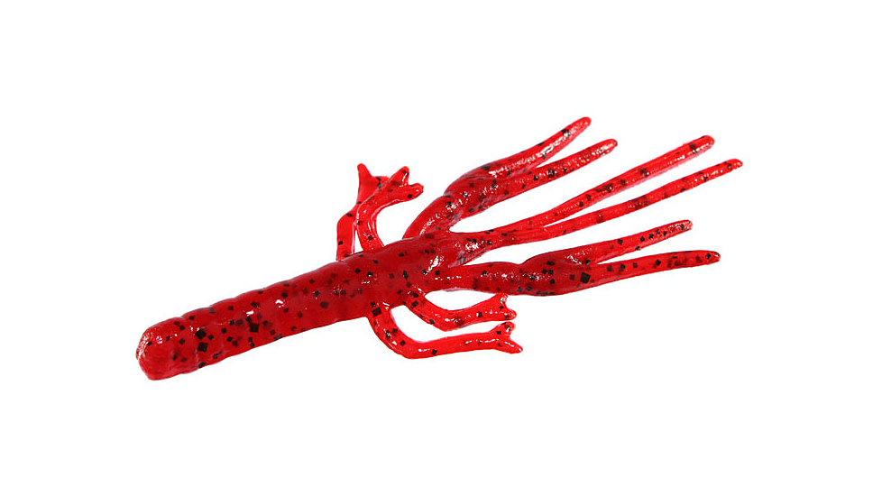 Zoom Big Critter Craw, 10 Pack, 5in, Tomato Seed, 039084X