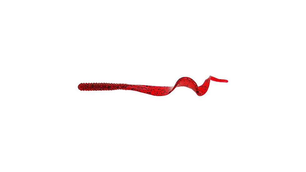 Zoom Big Dead Ringer Worm, 10 Pack, 8in, Cherry Seed, 021018X