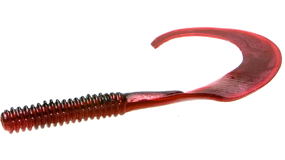 Zoom Big Dead Ringer Worm, 10 Pack, 8in, Red Shad, 021029X