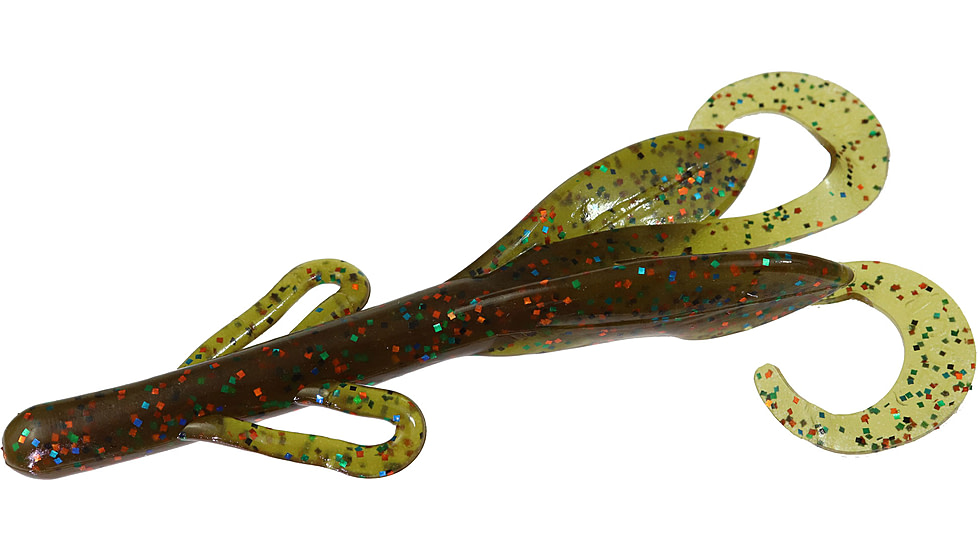 Zoom Brush Hog Creature Bait, 8 Pack, 6in, Bull Bream, 022435X