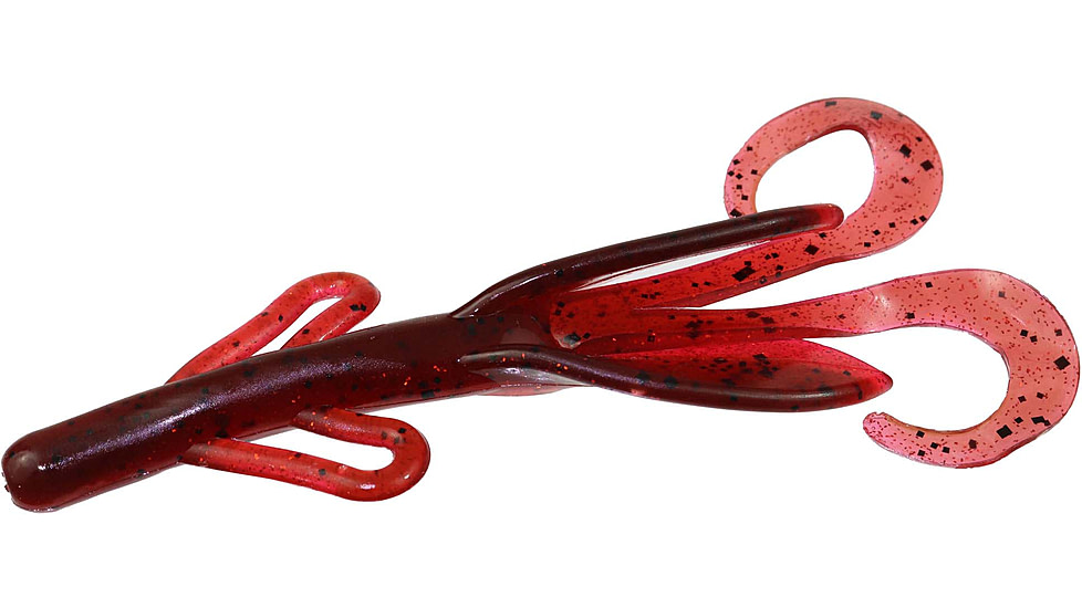 Zoom Brush Hog Creature Bait, 8 Pack, 6in, Clark Hill Craw, 022367X