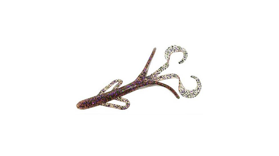 Zoom Brush Hog Creature Bait, 8 Pack, 6in, Cotton Candy, 022023X