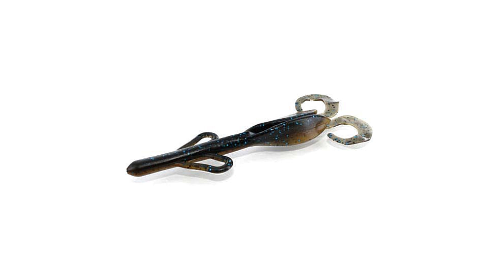 Zoom Brush Hog Creature Bait, 8 Pack, 6in, Georgia Craw, 022329X