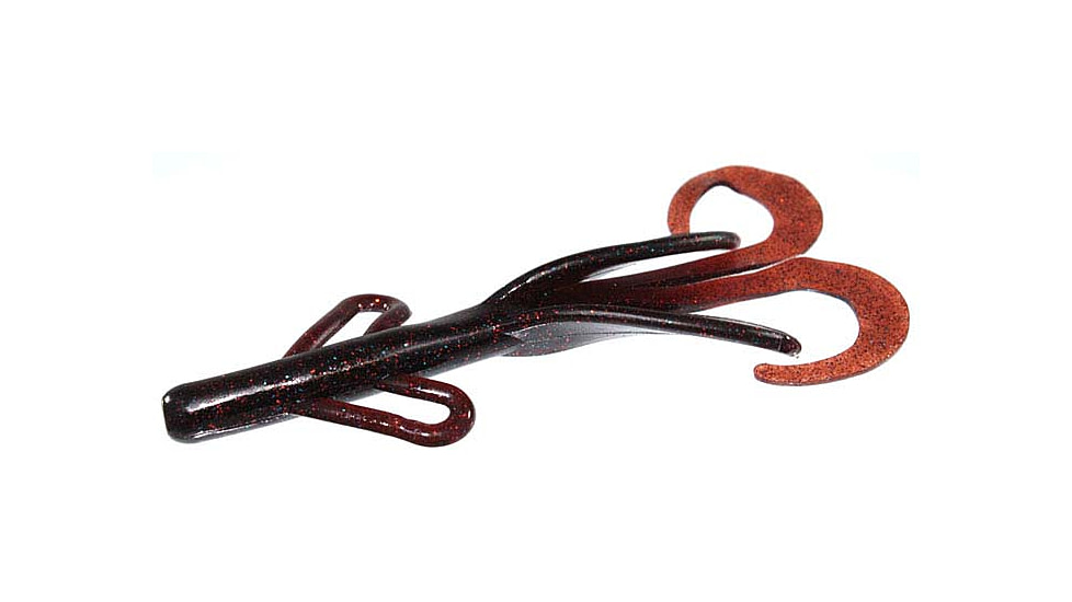 Zoom Brush Hog Creature Bait, 8 Pack, 6in, Glitter Bomb, 022392X