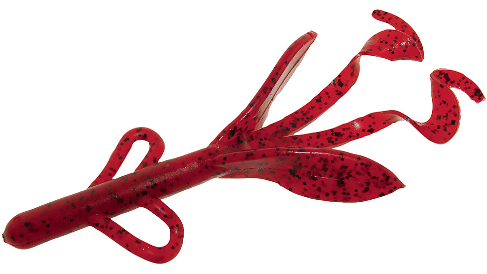 Zoom Brush Hog Creature Bait, 8 Pack, 6in, Tomato Seed, 022084X