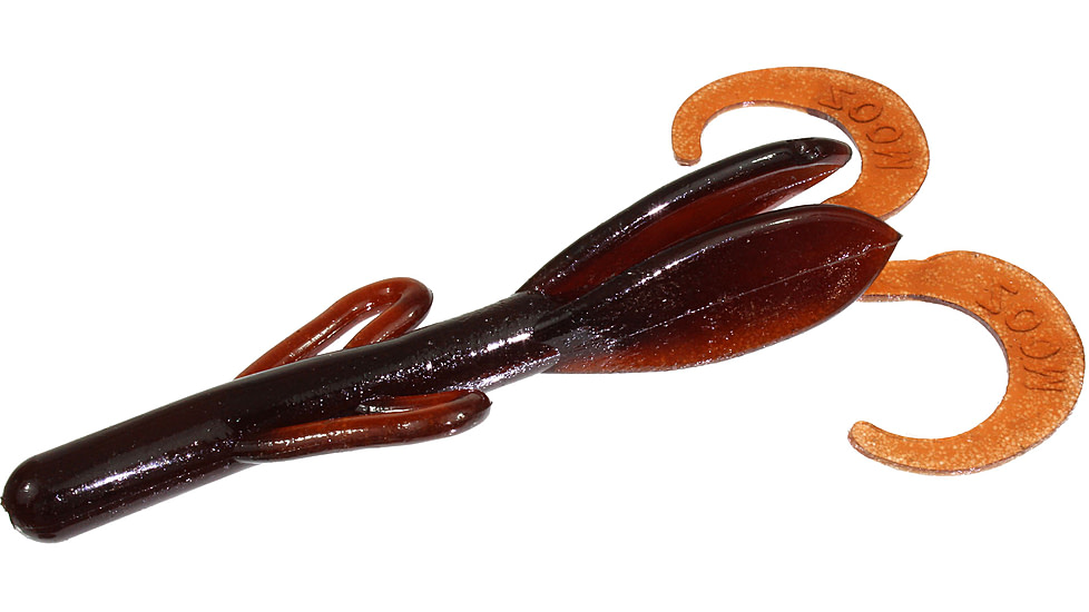 Zoom Brush Hog Midsize Creature Bait, 10 Pack, 4.5in, Scuppernong, 145096