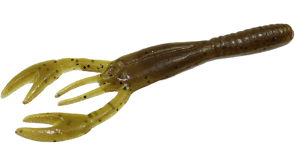 Zoom Cross Craw Bait, 14 Pack, 4in, Green Pumpkin, 047025X