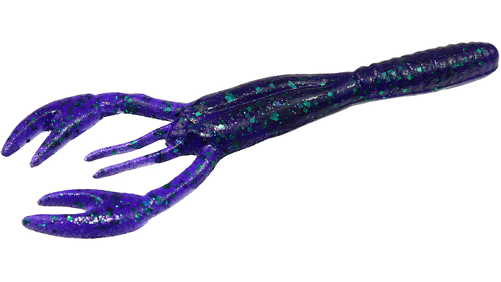 Zoom Cross Craw Bait, 14 Pack, 4in, Junebug, 047005X
