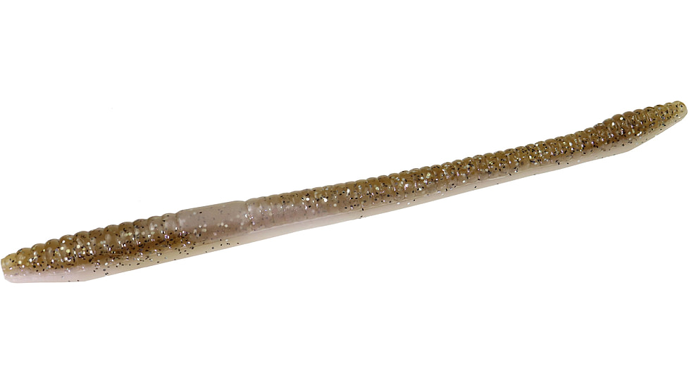 Zoom Finesse Worm, 20 Pack, 4.5in, Brown Back, 004436X
