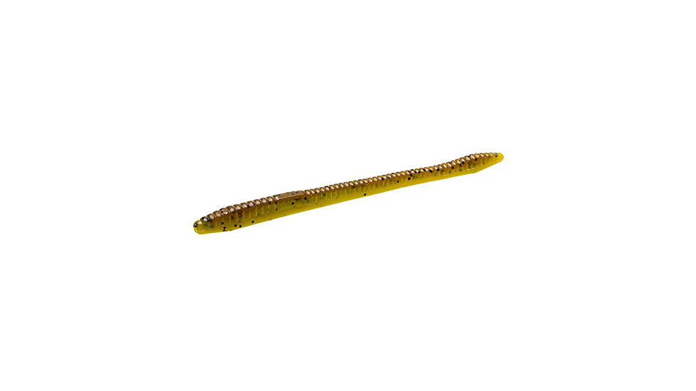 Zoom Finesse Worm, 20 Pack, 4.5in, Bullfrog, 004257X