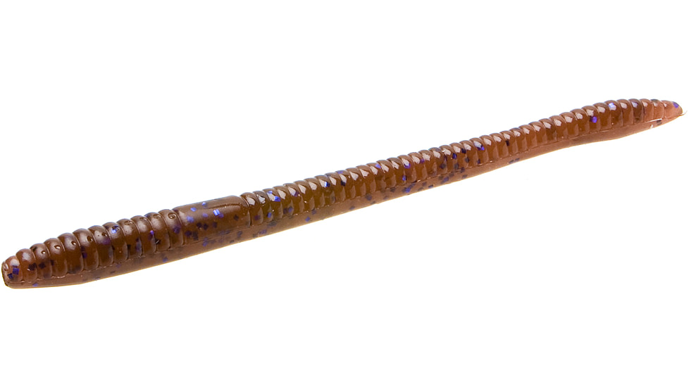 Zoom Finesse Worm, 20 Pack, 4.5in, Cinnamon Purple, 004226X