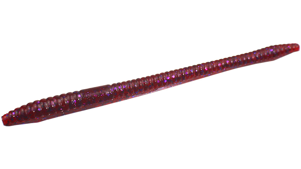 Zoom Finesse Worm, 20 Pack, 4.5in, Cranberry, 004431X