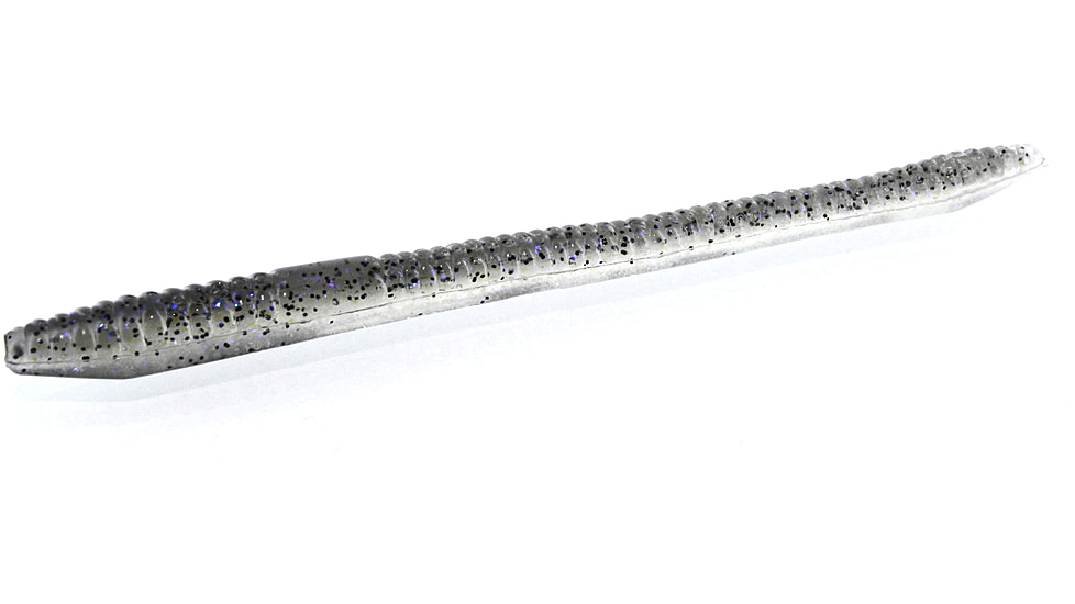 Zoom Finesse Worm, 20 Pack, 4.5in, Electric Shad, 004350X