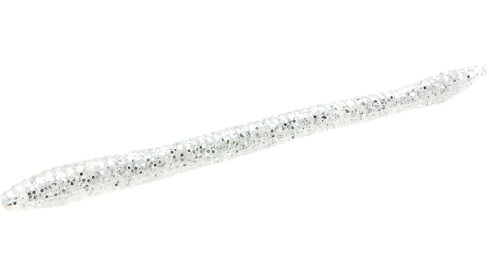 Zoom Finesse Worm, 20 Pack, 4.5in, Icicle, 004034X
