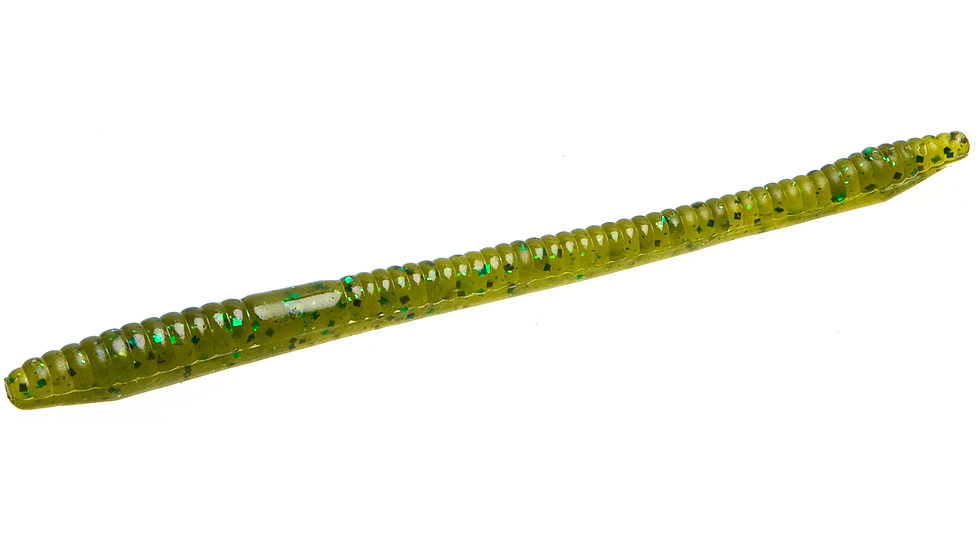 Zoom Finesse Worm, 20 Pack, 4.5in, Kudzu, 004102X