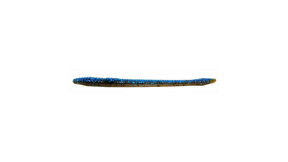 Zoom Finesse Worm, 20 Pack, 4.5in, Okeechobee Craw, 004251X