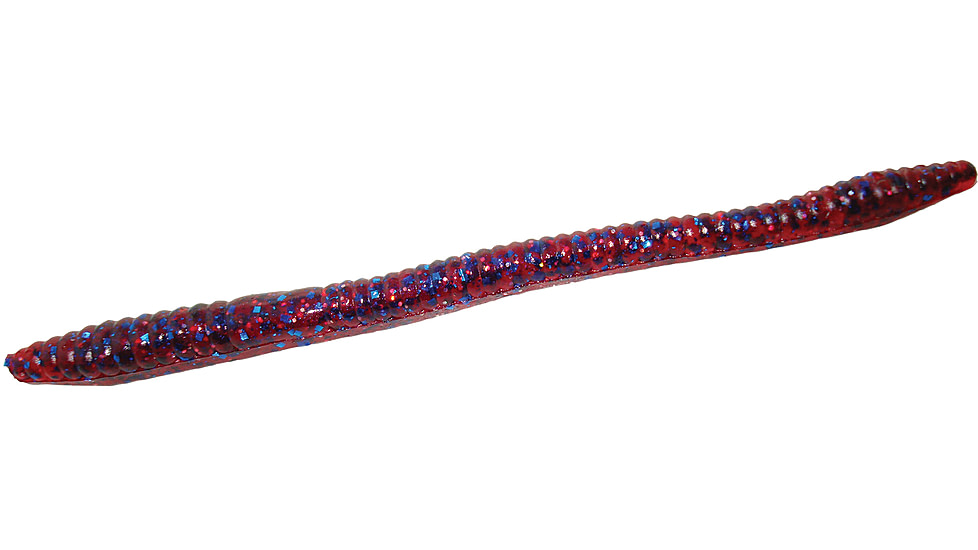 Zoom Finesse Worm, 20 Pack, 4.5in, Plum Crazy, 004285X