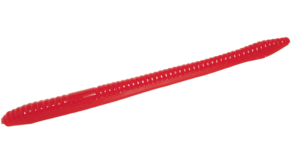 Zoom Finesse Worm, 20 Pack, 4.5in, Strawberry, 004090X