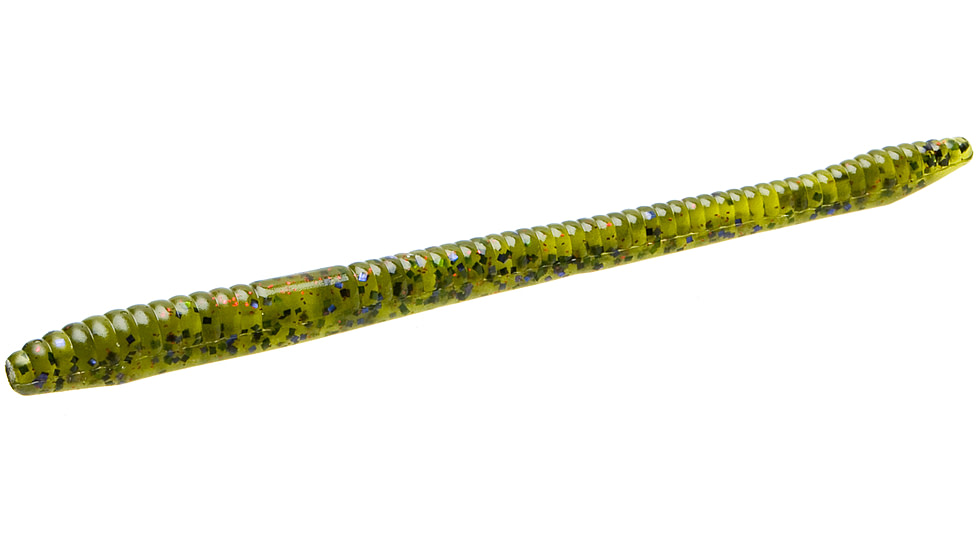 Zoom Finesse Worm, 20 Pack, 4.5in, Watermelon Candy Red, 004281X