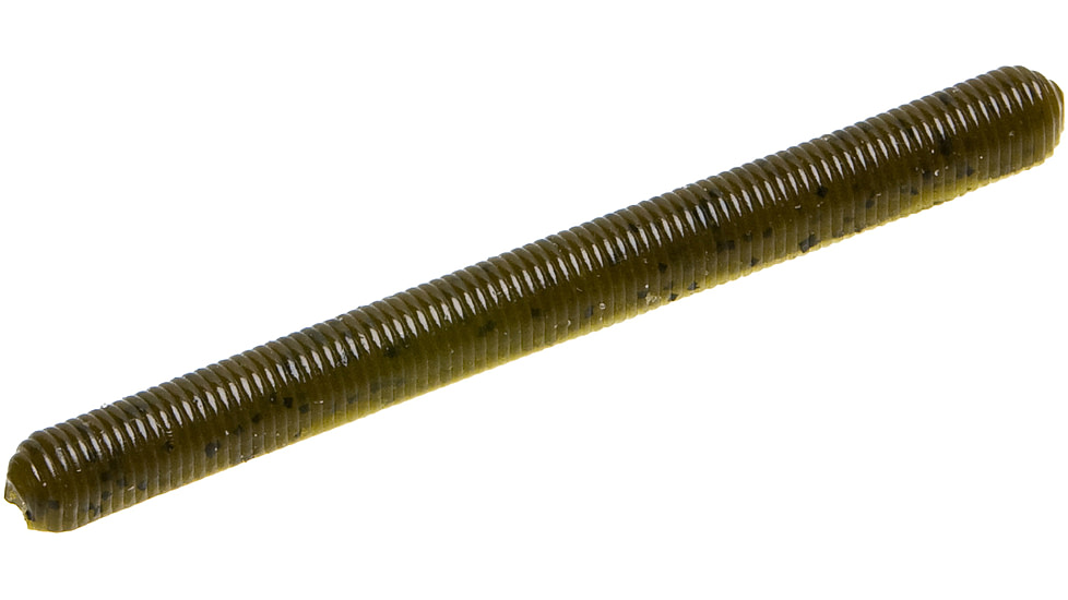 Zoom Fish Doctor Finesse Worm, 20 Pack, 4in, Green Pumpkin, 003025X