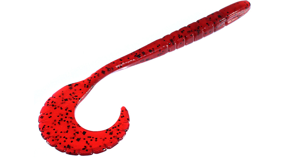 Zoom G-Tail Worm, 6in, Cherry Seed, 086018X