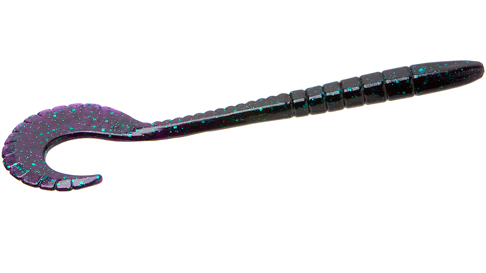 Zoom G-Tail Worm, 6in, Junebug, 086005X