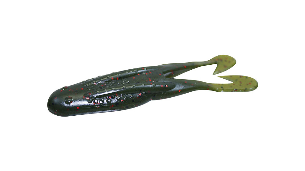 Zoom Horny Topwater Toad, 5 Pack, 4.25in, Avocado, 083147X