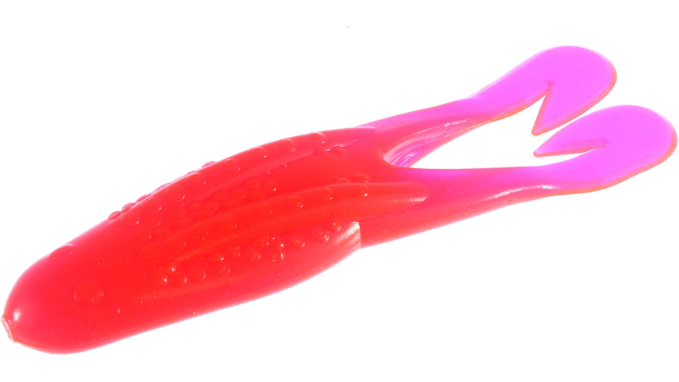 Zoom Horny Topwater Toad, 5 Pack, 4.25in, Merthiolate, 083042X