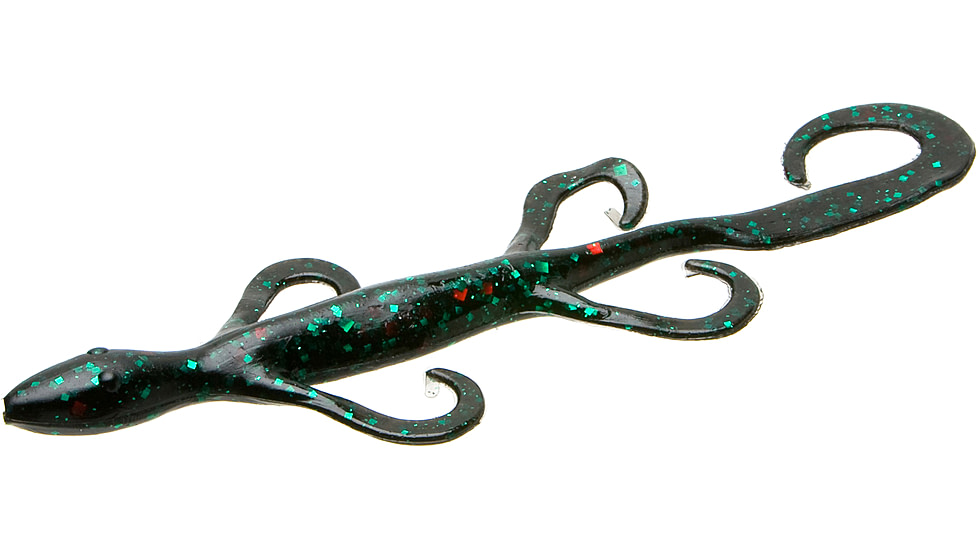 Zoom Lizard, 9 Pack, 6in, Black Emerald, 002136X