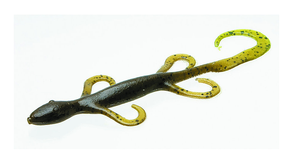 Zoom Lizard Lizard, 9, 6in, Green Pumpkin-Chartreuse, 2104