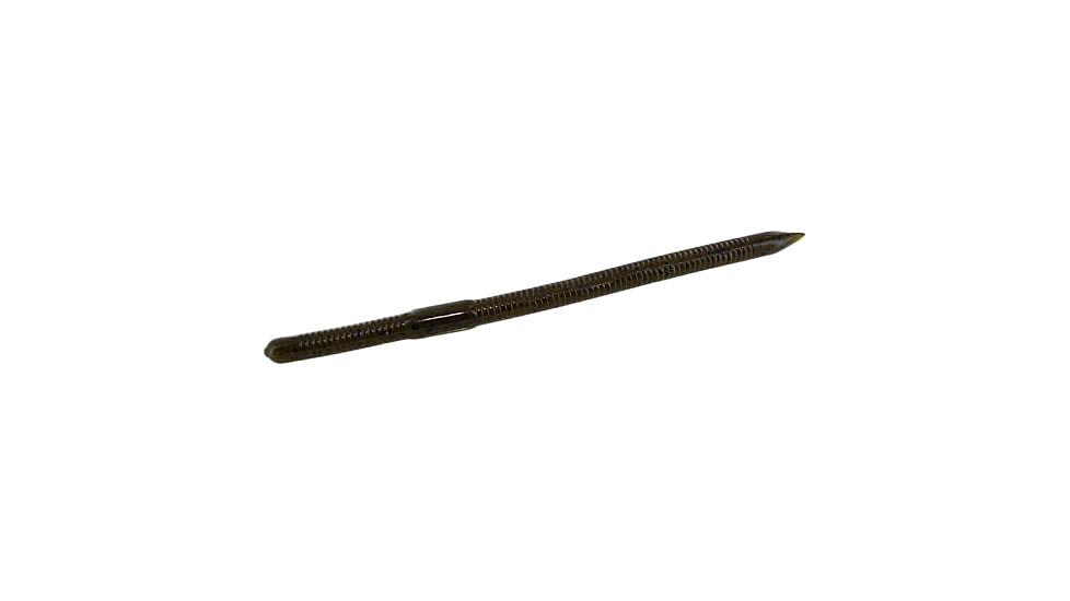 Zoom Mag Swamp Crawler Bulky Finesse Worm, 15 Pack, 6.5in, Green Pumpkin, 124025