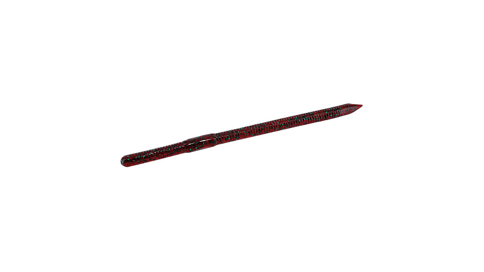 Zoom Mag Swamp Crawler Bulky Finesse Worm, 15 Pack, 6.5in, Red Bug, 124021X