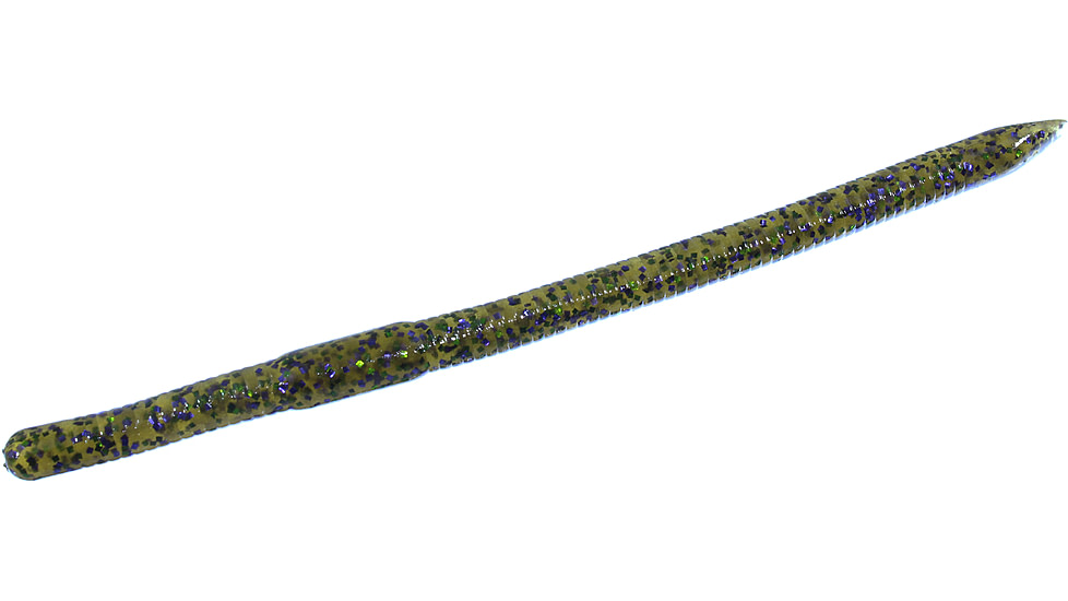Zoom Mag Swamp Crawler Bulky Finesse Worm, 15 Pack, 6.5in, Watermelon Candy, 124120X